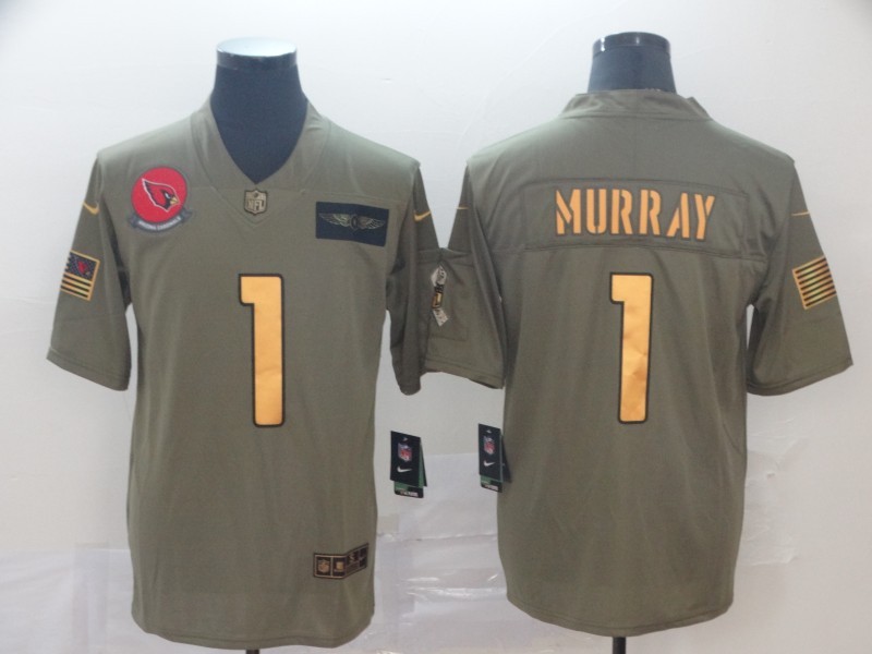 Men's Arizona Cardinals Kyler Murray #1 Brown Alternate Jersey